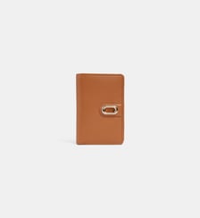 Portefeuille compact Selena en cuir grainé Galeries Lafayette