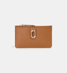 Porte-monnaie porte-cartes Sally en cuir Galeries Lafayette