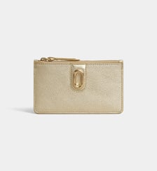 Porte-monnaie porte-cartes Sally en cuir Galeries Lafayette
