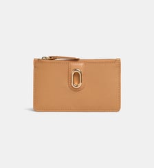 Porte-monnaie porte-cartes Sally en cuir Galeries Lafayette