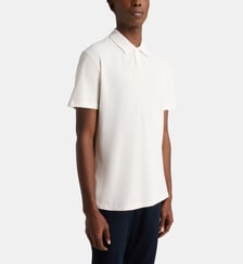 Polo droit en coton uni Woolrich