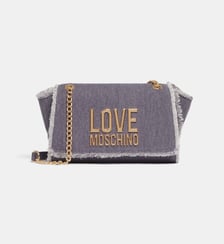 Sac à main crossbody jean denim Love Moschino