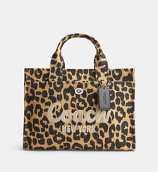 Sac cabas signature motif léopard Coach