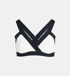 Soutien-gorge de bain brassière croisée bicolore Alya Iodus