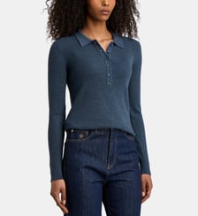 Pull ajusté Kola boutons laine mélangée Jodhpur