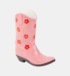 Vase - Rodeo Cowboy Boot - Rose Doiy