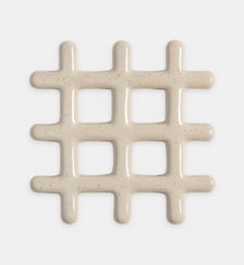 Dessous de plat - Grille - grès  - Écru &Klevering