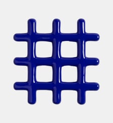 Dessous de plat - Grille - grès - Bleu &Klevering
