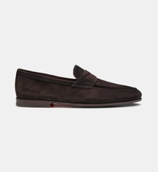 Mocassins Carlo en daim Santoni