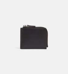 Porte-monnaie zip en L New Jack en cuir lisse Galeries Lafayette