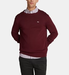 Pull droit coton mélangé Tommy Hilfiger