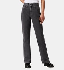 Jean droit coton taille haute Calvin Klein