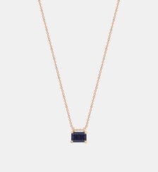 Collier en or rose et mini pierre de sable Ginette Ny