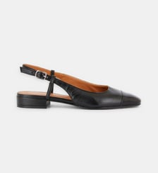 Ballerines sling back Georgia en cuir Mellow Yellow