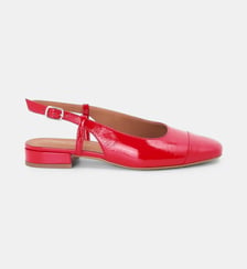 Ballerines sling back Georgia en cuir Mellow Yellow