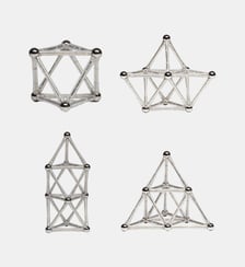 Jeu de barres magnétiques Spokes Argent Speks
