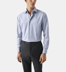 Chemise slim coton fines rayures Eton