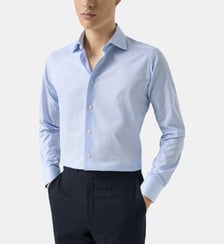 Chemise slim coton fines rayures Eton