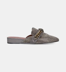Mules compensées Chelsea motif pied-de-poule Kurt Geiger London