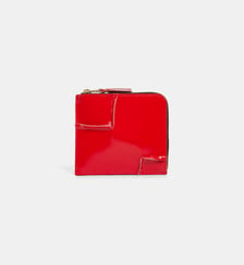 Porte-monnaie à coutures relief en cuir Comme des Garçons WALLETS