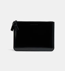 Petite pochette en cuir glacé Comme des Garçons WALLETS