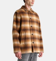 Blouson droit Nadwool carreaux flous Galeries Lafayette