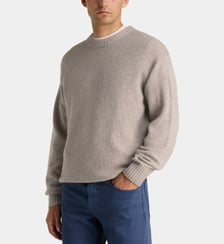 Pull droit uni Neavy laine mélangé Galeries Lafayette