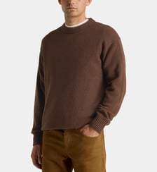 Pull droit uni Neavy laine mélangé Galeries Lafayette