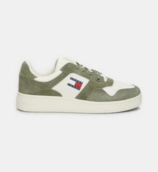 Baskets basses bicolore cuir et suède Tommy Hilfiger