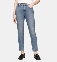Jean slim cigarette slim délavé taille mi-haute Tommy Hilfiger