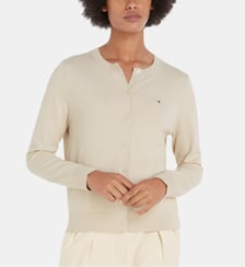 Cardigan droit en maille fine Tommy Hilfiger