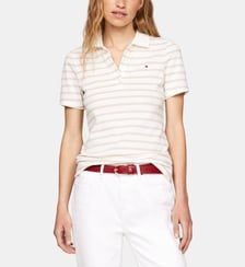 Polo 1985 slim coton piqué stretch rayé Tommy Hilfiger
