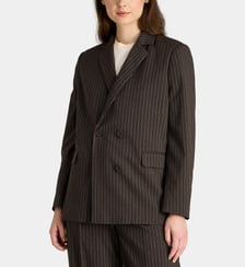 Veste de tailleur droite Axel Ten rayures recyclée Galeries Lafayette