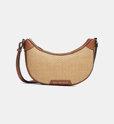Sac demi lune Baignade Fantasia toile enduite effet raphia Mac Douglas