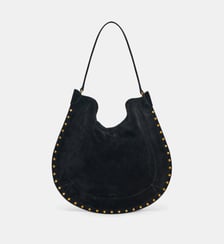 Sac à main Oskan Sac à main soft en cuir velours signature Isabel Marant