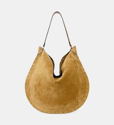 Sac à main Oskan Sac à main soft en cuir velours signature Isabel Marant