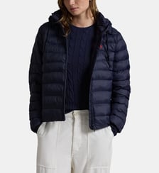 Doudoune courte matelassée à capuche en nylon Polo Ralph Lauren