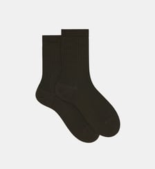 Chaussettes hautes laine mélangée Doré Doré