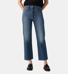 Jean Ribcage crop droit taille haute Levi's
