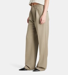 Pantalon large à pinces Carrie laine Anine Bing