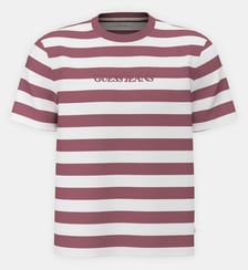 T-shirt droit à rayures Guess Jeans
