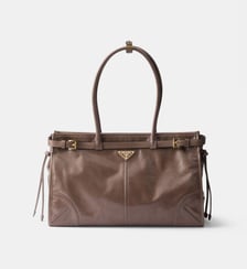 Sac à main en cuir signature Bonnie Prada