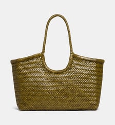 Sac cabas tresse Nantucket cuir  Dragon Diffusion