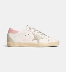 Baskets basses Superstar cuir effet usé Golden Goose