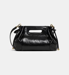 Mini sac bowling Dany cuir vernis crispé Gerard Darel