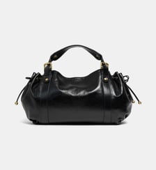 Sac bowling 24H cuir vernis crispé Gerard Darel