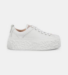 Baskets basses plateforme en cuir AGL