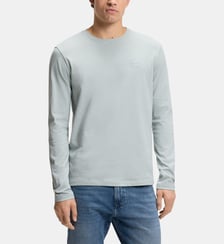 T-shirt manches longues en coton avec patch  BOSS