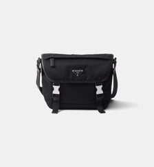 Sacoche signature en Re-Nylon et cuir Saffiano Prada