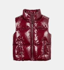 Doudoune courte zippée matelassée sans manches Tommy Hilfiger